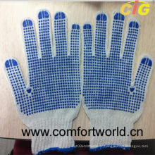 Gants en coton avec des points simples / doubles (SSAQ04321)